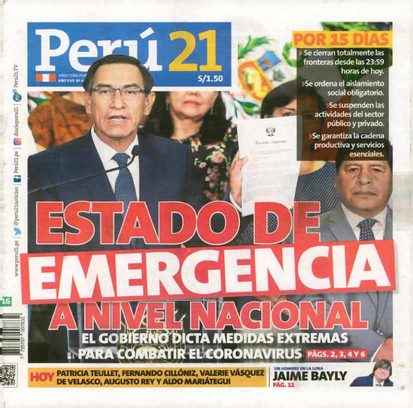 Las Mejores 165 Portadas De Diarios Peruanos Del Día De Hoy