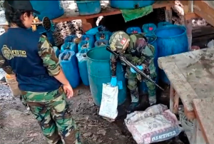 SAN MARTÍN: FISCALÍA Y POLICÍA ANTIDROGAS EJECUTARON OPERATIVO DONDE SE DESTRUYÓ PISTA CLANDESTINA, SEMBRÍOS DE COCA Y LABORATORIO DE DROGA