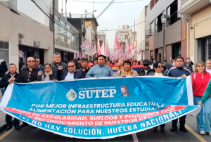 SUTEP CONVOCARÁ A HUELGA NACIONAL INDEFINIDA SI GOBIERNO NO RESUELVE DEMANDAS