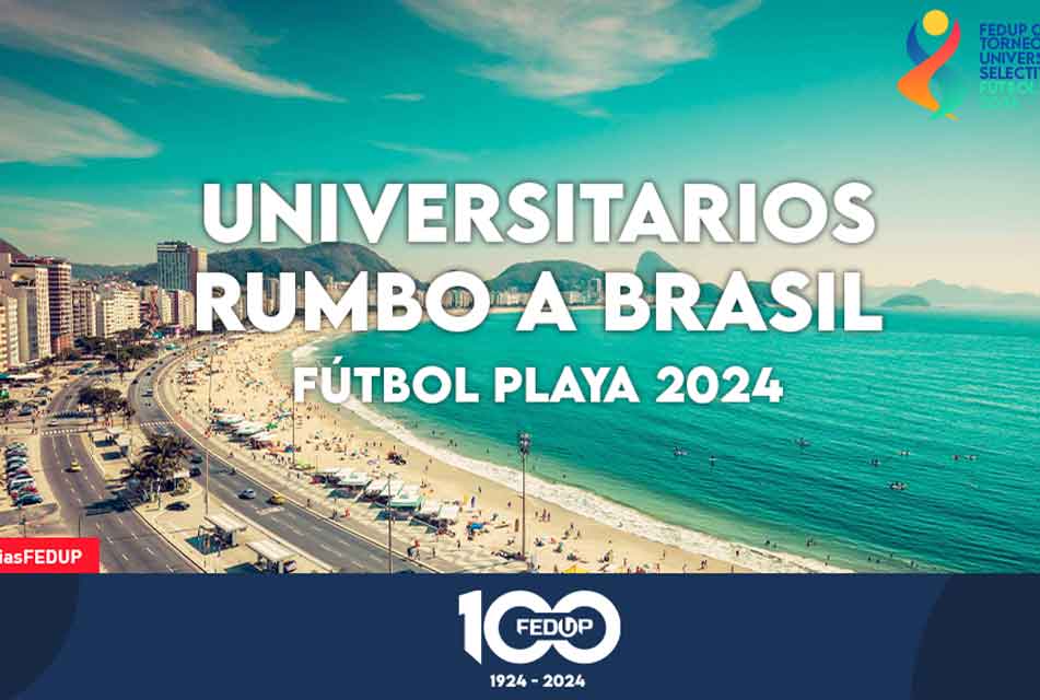 BRASIL ESPERA AL FÚTBOL PLAYA UNIVERSITARIO