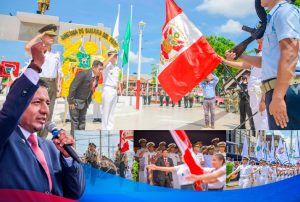 GOBERNADOR RENÉ CHÁVEZ PRESIDE CEREMONIA POR LOS 203 AÑOS DE CREACIÓN DE LA MARINA DE GUERRA DEL PERÚ