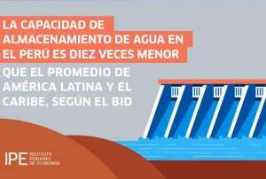 CAPACIDAD DE ALMACENAMIENTO DE AGUA EN EL PERÚ ES 10 VECES MENOR QUE EN LA REGIÓN