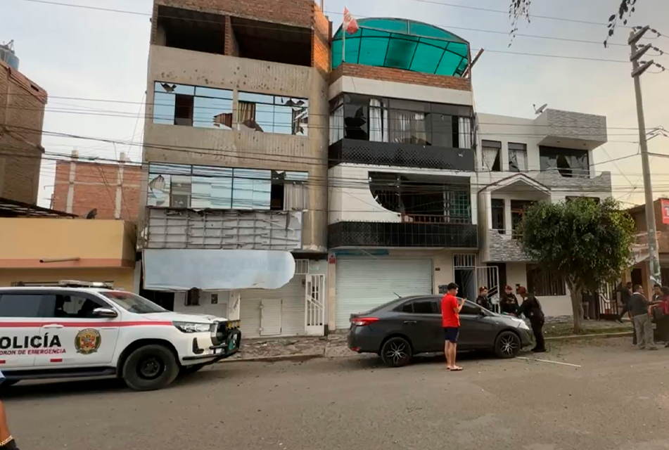 TRUJILLO: TRES VIVIENDAS Y UN CENTRO MATERNO INFANTIL RESULTAN AFECTADOS POR DETONACIÓN