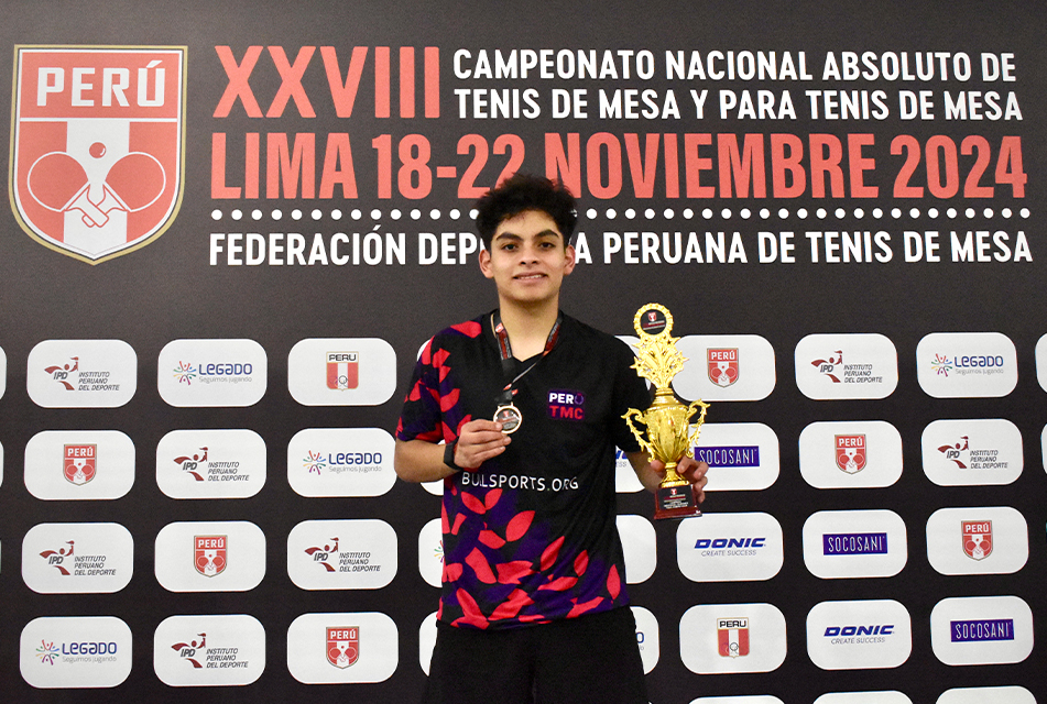 ADRIÁN RUBIÑOS E ISABEL DUFFOÓ SE CORONARON CAMPEONES NACIONALES 2024 DE TENIS DE MESA