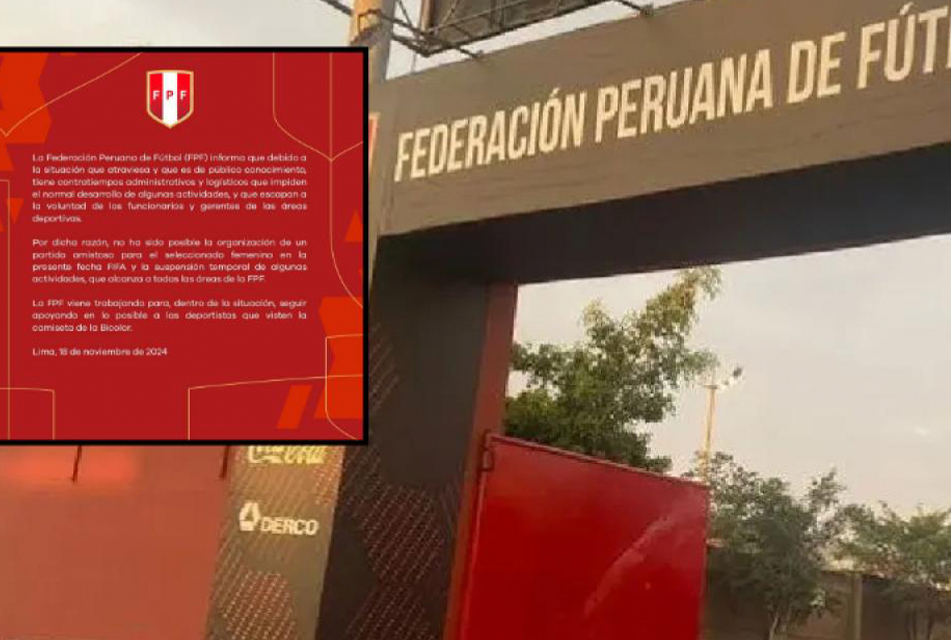 FPF ANUNCIÓ LA SUSPENSIÓN DE ALGUNAS ACTIVIDADES POR CRISIS INTERNA