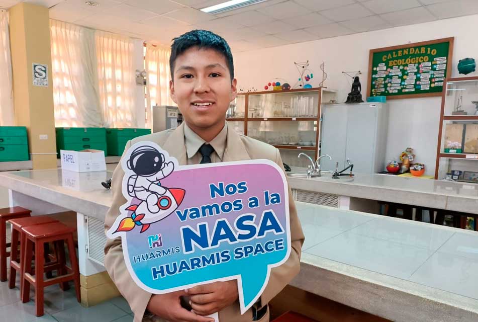 CONOCE A RODRIGO QUISPE, EL BRILLANTE ESTUDIANTE AREQUIPEÑO ELEGIDO PARA VISITAR LA NASA