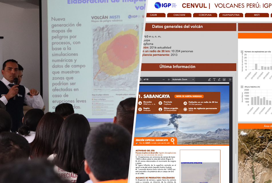 IGP PRESENTA EN AREQUIPA "VOLCANES PERÚ: IGP 24/7": LA NUEVA PLATAFORMA DE MONITOREO VOLCÁNICO EN TIEMPO REAL