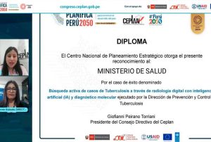 MINSA: CEPLAN RECONOCE VACUNACIÓN CONTRA EL VPH Y LA BÚSQUEDA ACTIVA DE CASOS DE TB COMO CASOS EXITOSOS PARA MEJORAR LA CALIDAD DE VIDA DE LA POBLACIÓN