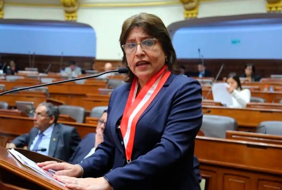 FISCAL DE LA NACIÓN DELIA ESPINOZA RECHAZA PROYECTO QUE BUSCA MODIFICACIONES A LA LEY DE EXTINCIÓN DE DOMINIO