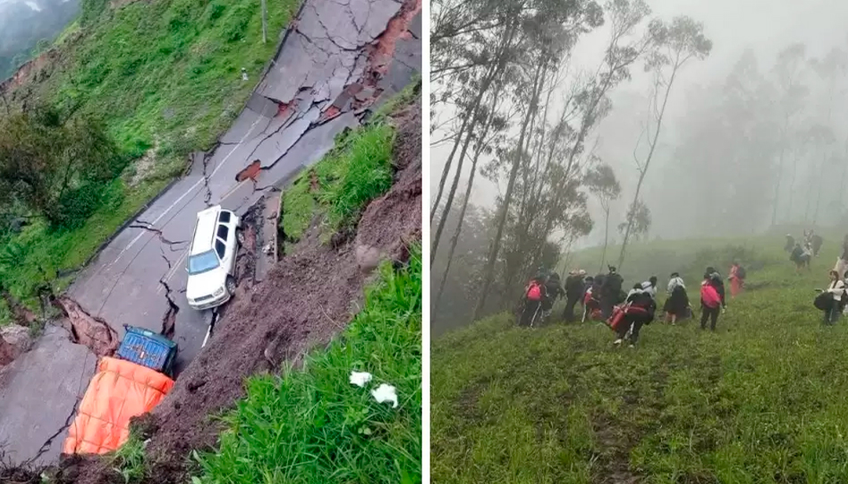 DESASTRES POR LLUVIAS NO PERMITIERON QUE LLEGUEN TODOS LOS VISITANTES PREVISTO AL CARNAVAL DE CAJAMARCA